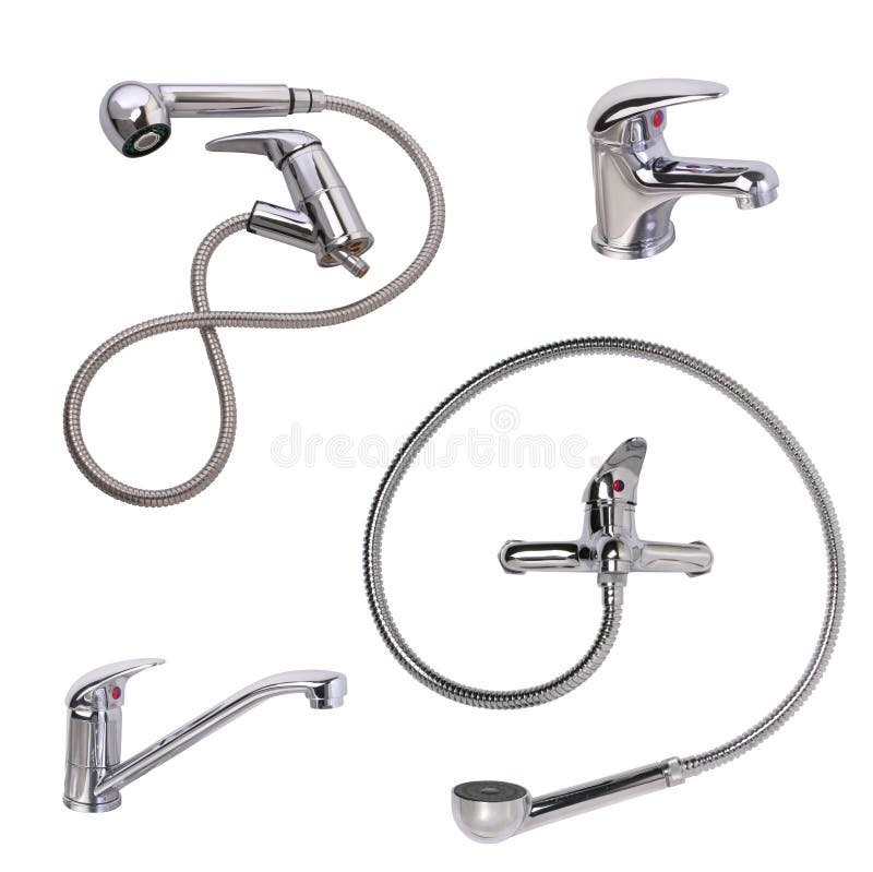 A set of sanitary taps