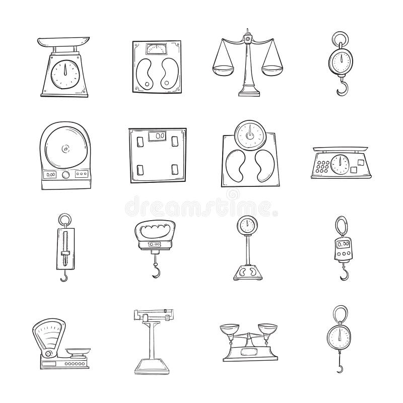 Weighing Scale Drawing Stock Illustrations – 488 Weighing Scale Drawing  Stock Illustrations, Vectors & Clipart - Dreamstime