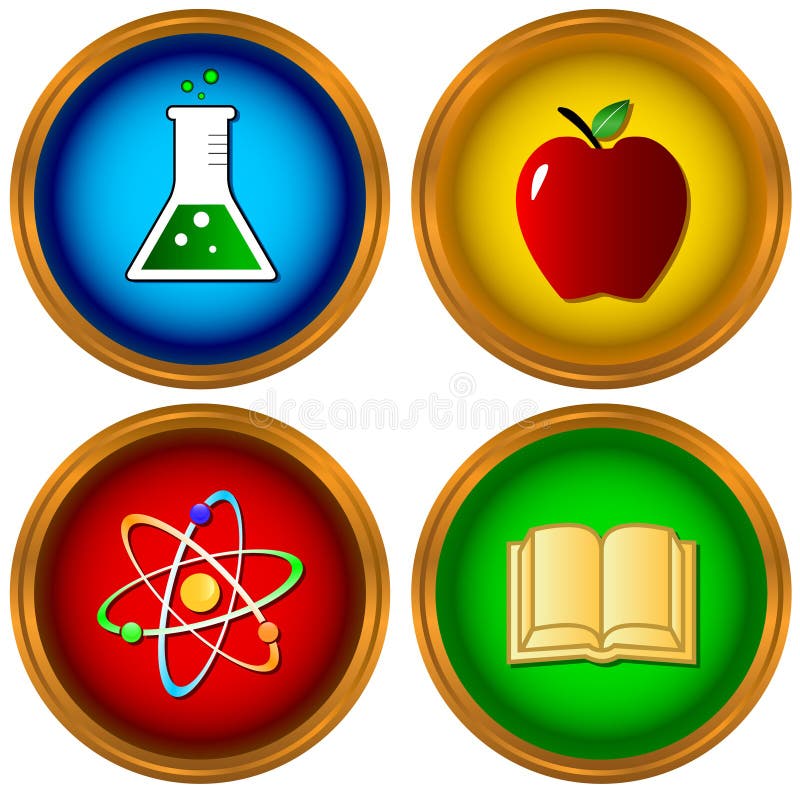 Set on a Scientific Subject Stock Vector Illustration of leaf