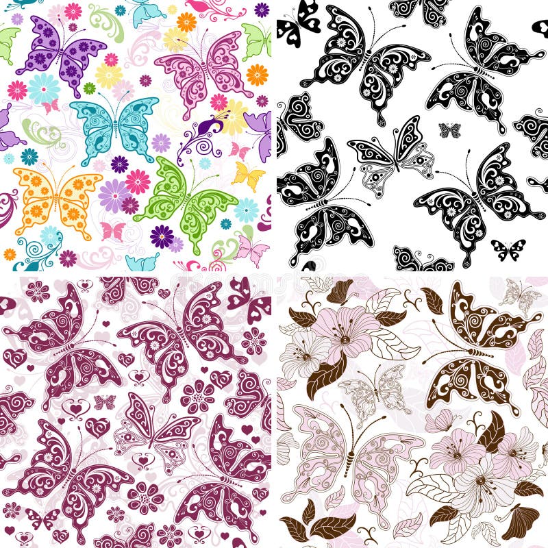 Set seamless pattern