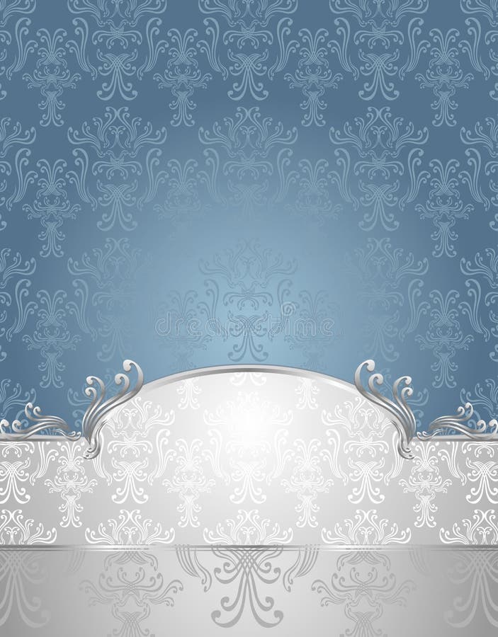 Royal Blue Silver Wallpaper Stock Illustrations 643 Royal Blue Silver
