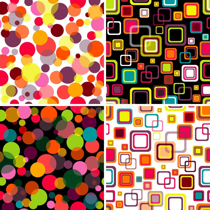 Set seamless patterns