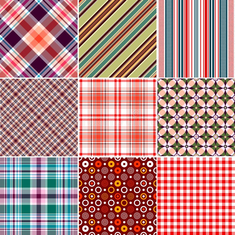 Set Seamless Patterns