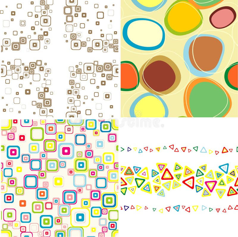 Set seamless patterns.