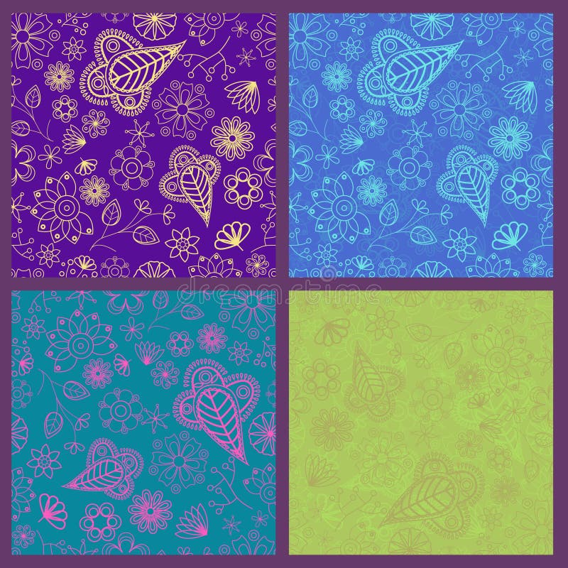 Set of seamless patterns