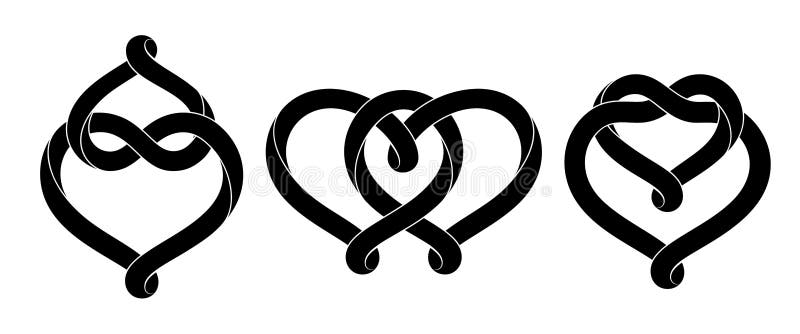 Heart Love Symbol Logo on White Background Tribal Stencil Tattoo Design  Concept Flat Vector Illustration 14398124 Vector Art at Vecteezy