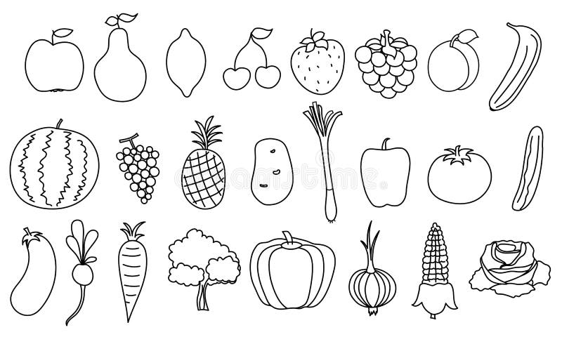 Fruits drawing hi-res stock photography and images - Alamy