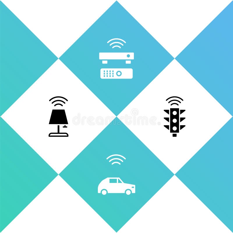 Set Smart Table Lamp, Car System with Wireless, Wireless TV Box