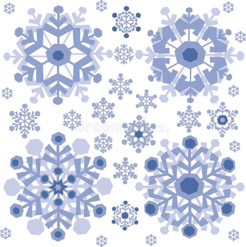 Set of snowflakes