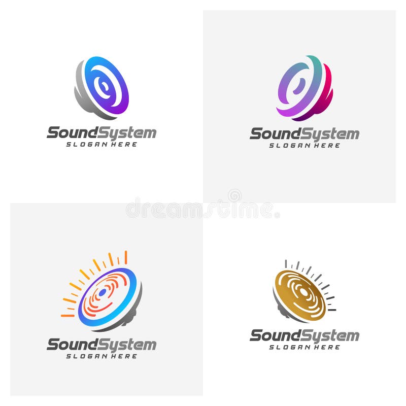 Sound System Logo Design Vector, Sound Logo Template, Concept Design