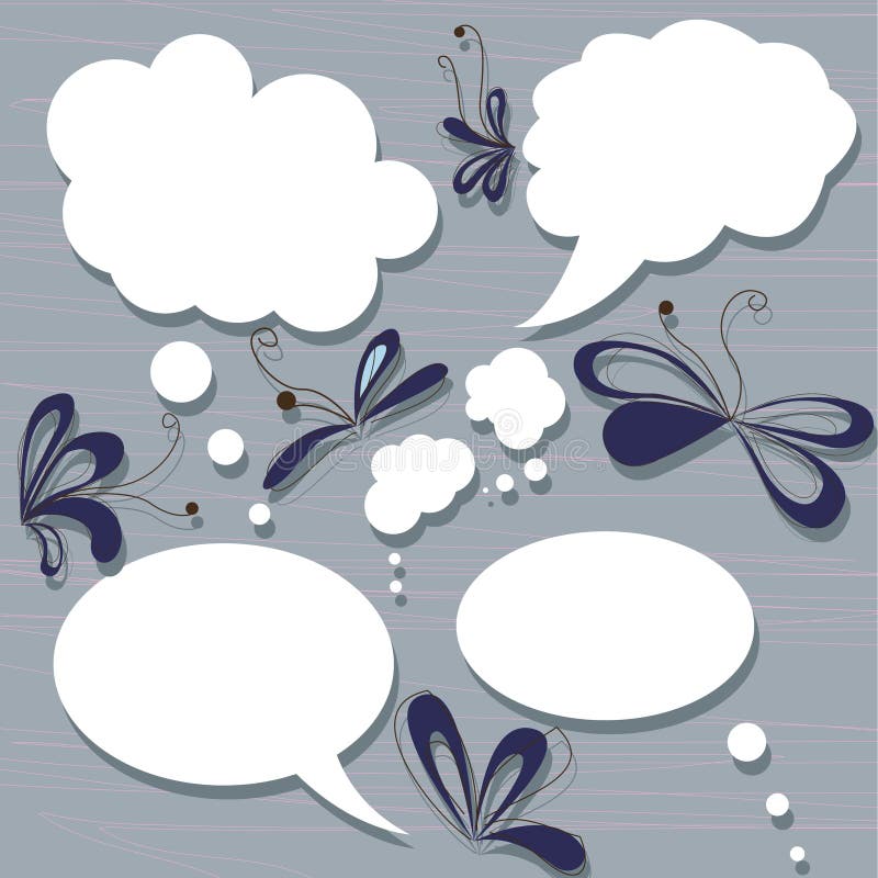 Set of speech bubbles