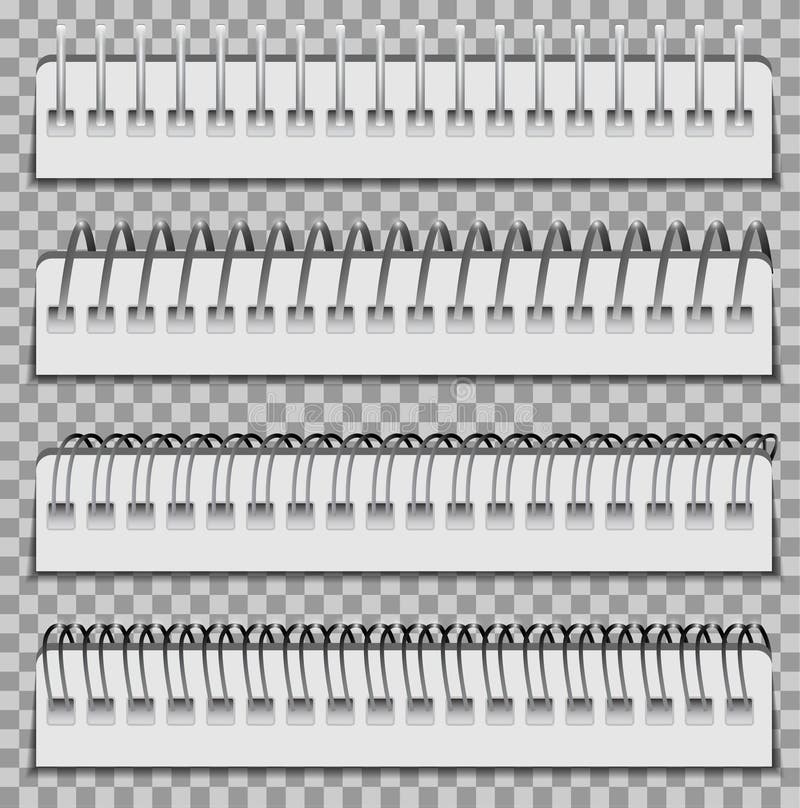 Set spiral binder. royalty free illustration Set spiral binder. royalty free illustration
