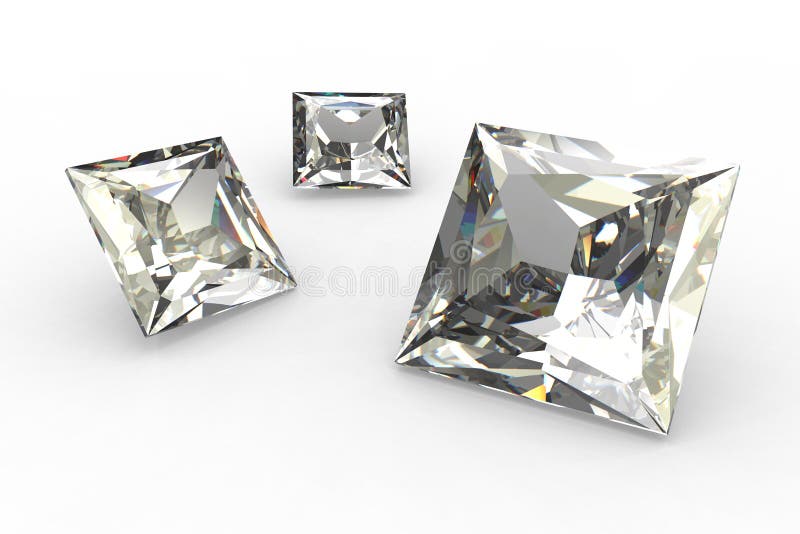 Set of square diamonds - 3D