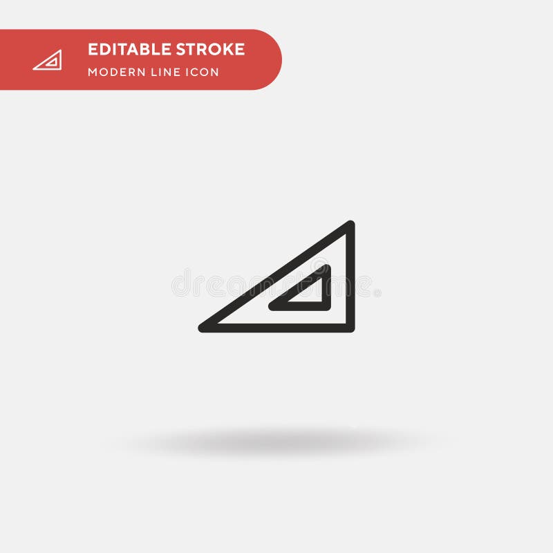 Set Square Simple vector icon. Illustration symbol design template for web mobile UI element. Perfect color modern pictogram on royalty free illustration
