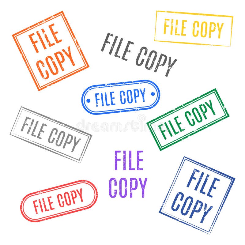 File copy ink stamp stock illustration. Illustration of stamp - 165275