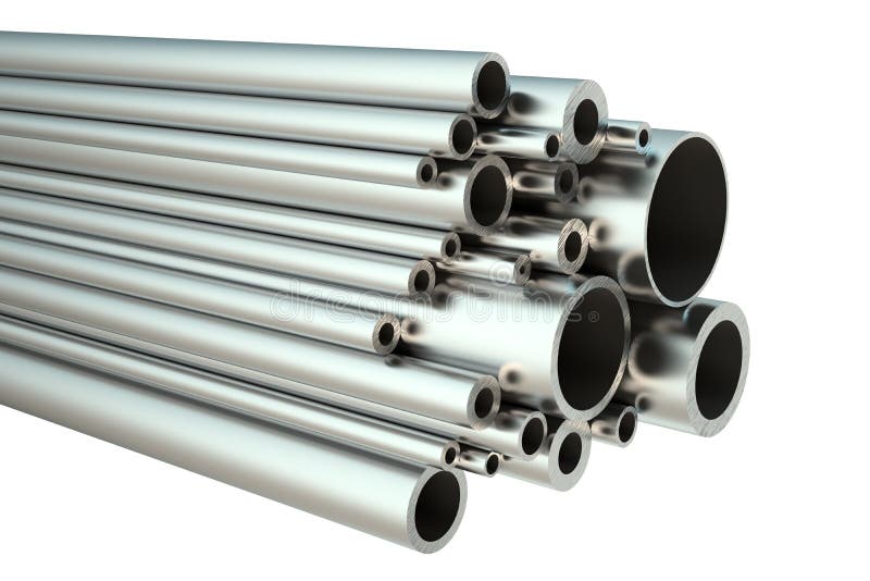 Set of steel pipes stock illustration Set of steel pipes stock illustration