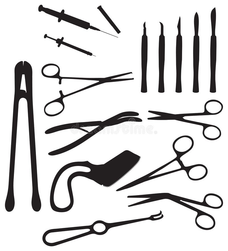 Surgical instruments stock vector. Illustration of objects - 32634026