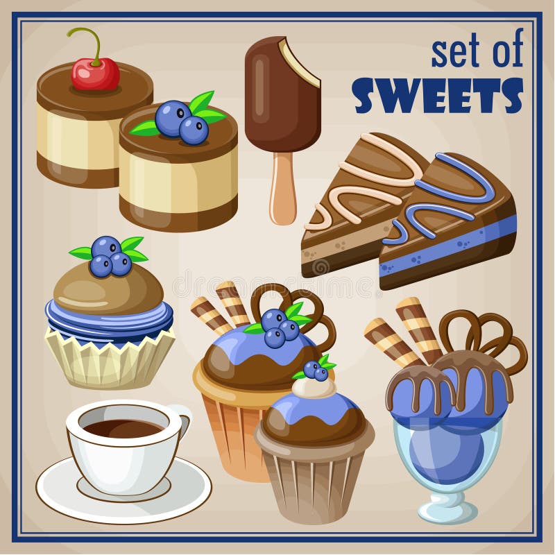 Set of sweets.