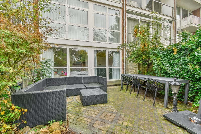 A set of table,chairs,sofa stock image. Image of green 241676273