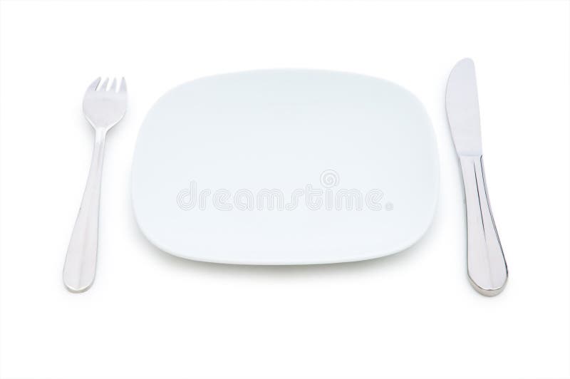 Set of Table Utensils Isolated Stock Image Image of china, close