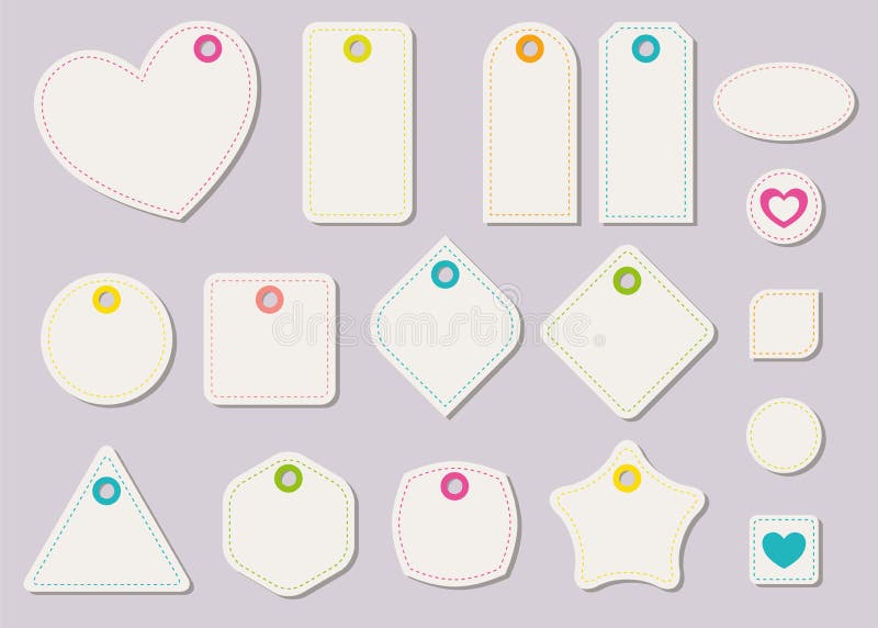 Set of tags and stickers stock vector. Illustration of birthday 65024309