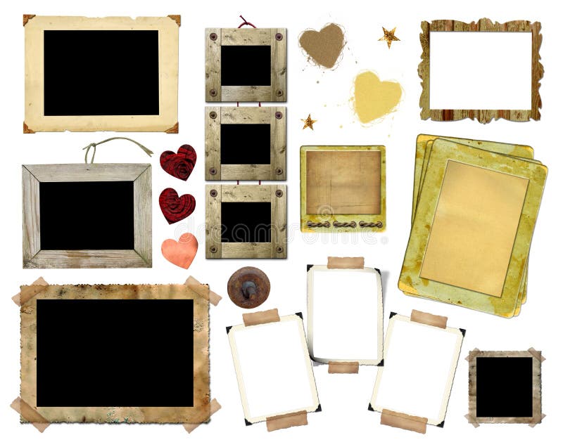 set tappning för ramfoto royaltyfri fotografi set tappning för ramfoto royaltyfri fotografi