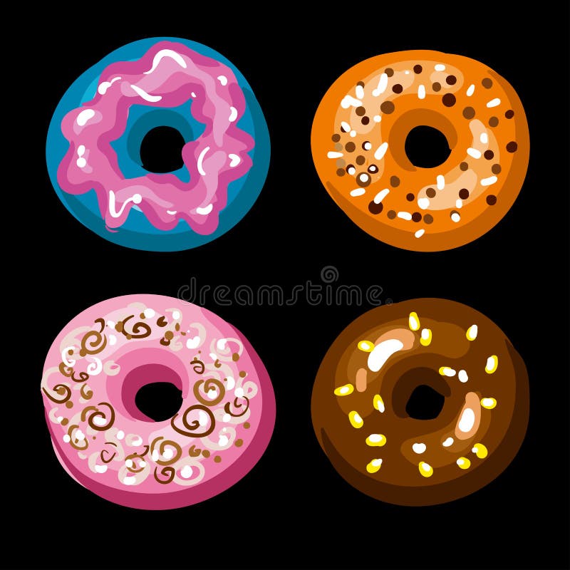 Download Glossy Cream Smears Of Uneven Shapes Isolated Illustration Stock Vector - Illustration of care ...