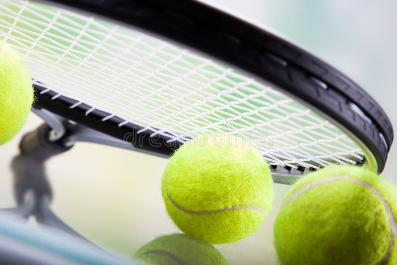 A Set of Tennis. Racket and Ball Stock Photo Image of competitive