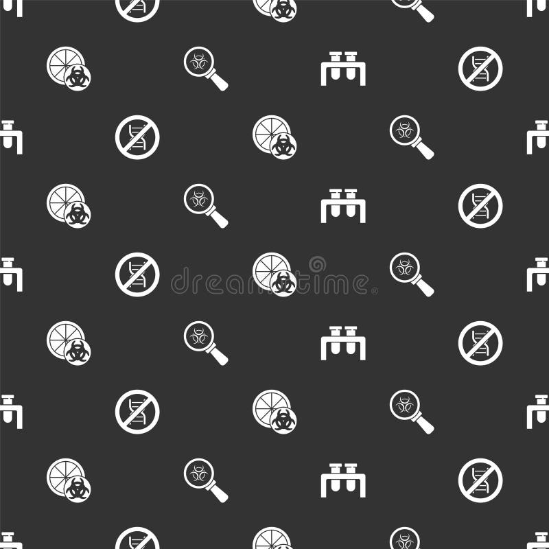 Set Test Tube and Flask, Stop GMO, Modified Orange and