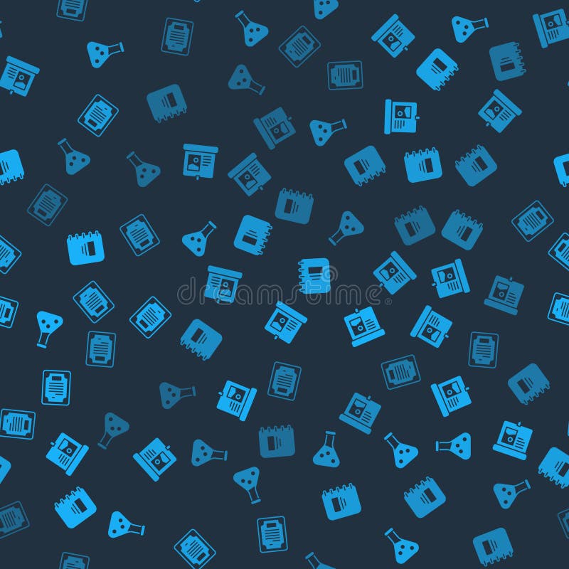 Set Test Tube Projection Screen Notebook and Certificate Template on