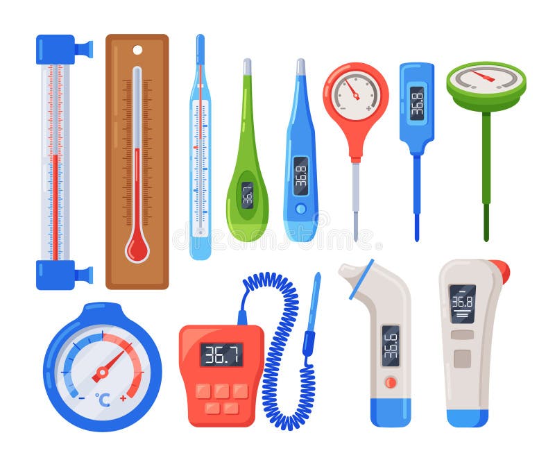 Types of thermometer with names outlet