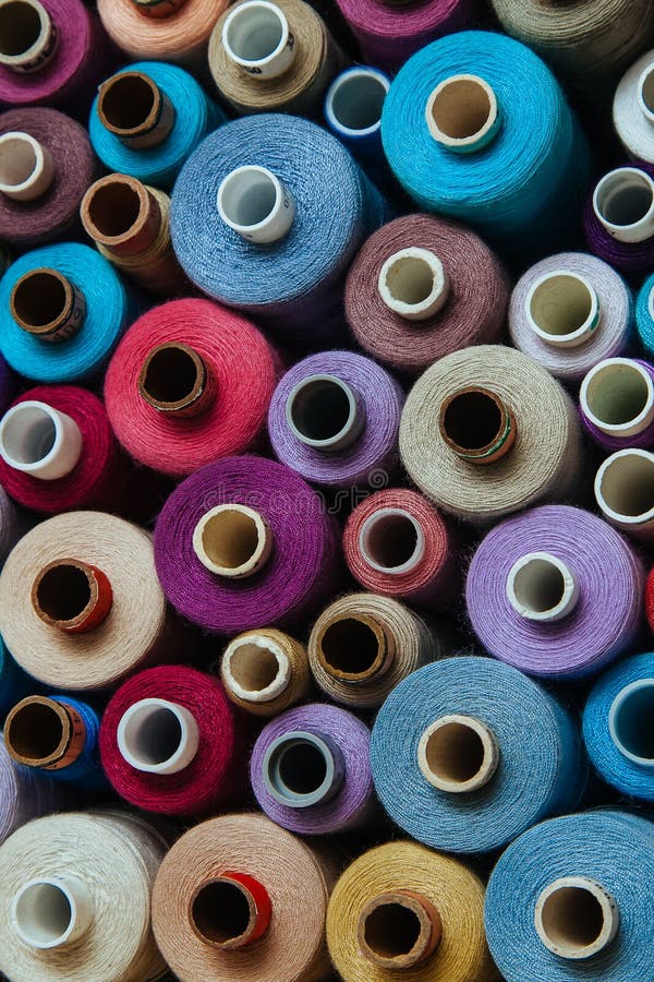 Set Threads Different Color Sewing Needlework Different Multicolored  Palette Warm Red Orange Yellow Bright Stock Photo - Image of industry,  fashion: 110160476