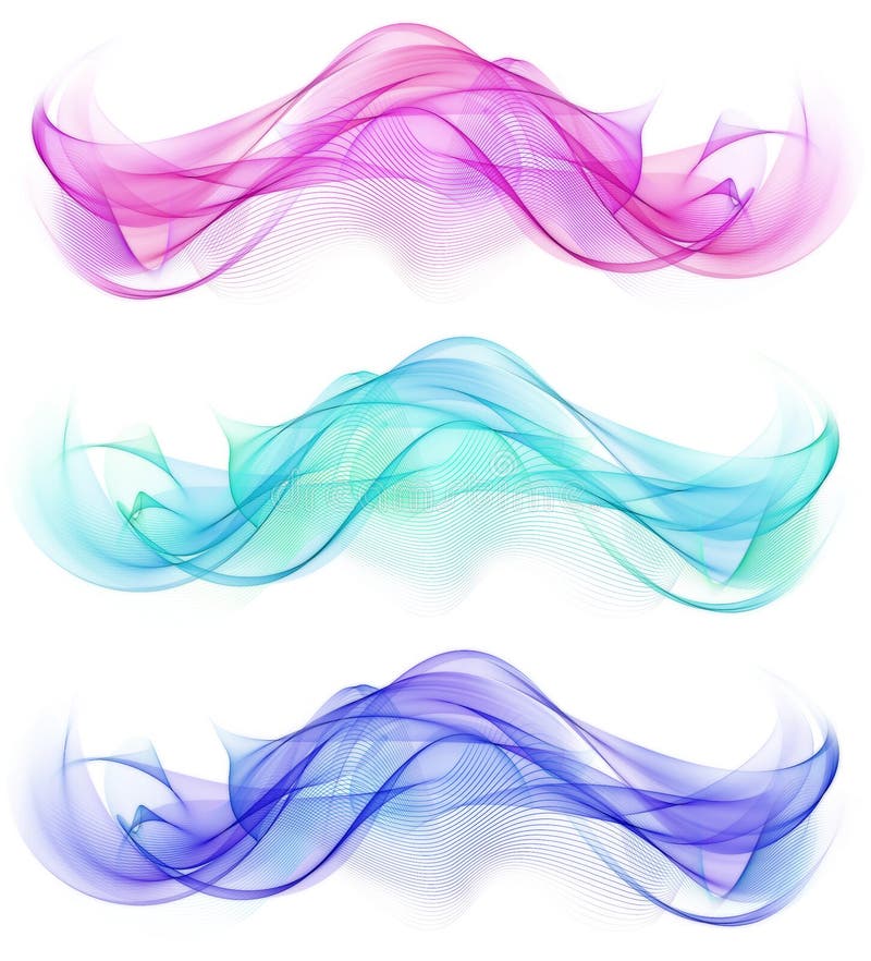 Set of three Beautiful Abstract Flame Background Design vector illustration