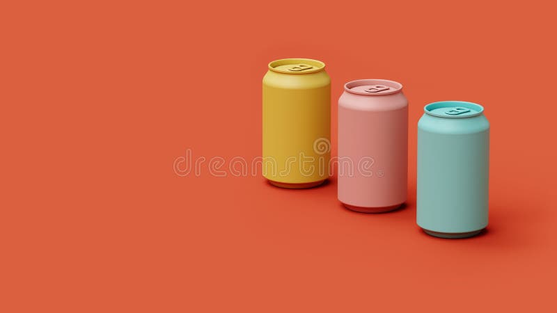 Download Three Cans With Red Blue And Yellow Stock Illustration Illustration Of Gallons Full 38818039 PSD Mockup Templates