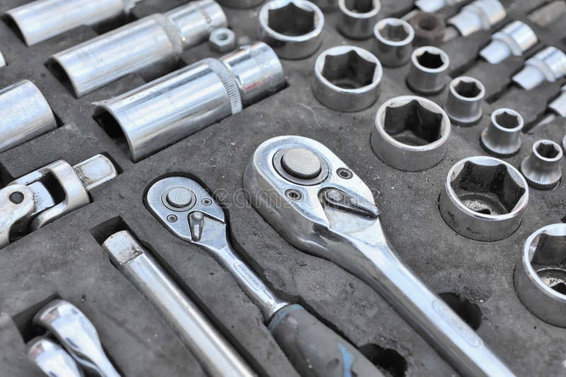 Set of tools stock image Set of tools stock image