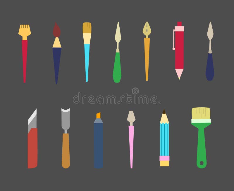 Artists Tools Sketch Stock Illustrations – 183 Artists Tools Sketch Stock  Illustrations, Vectors & Clipart - Dreamstime