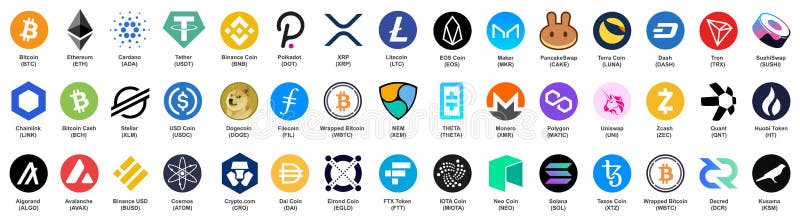 Cryptocurrency Logos Stock Illustrations – 479 Cryptocurrency Logos Stock  Illustrations, Vectors & Clipart - Dreamstime