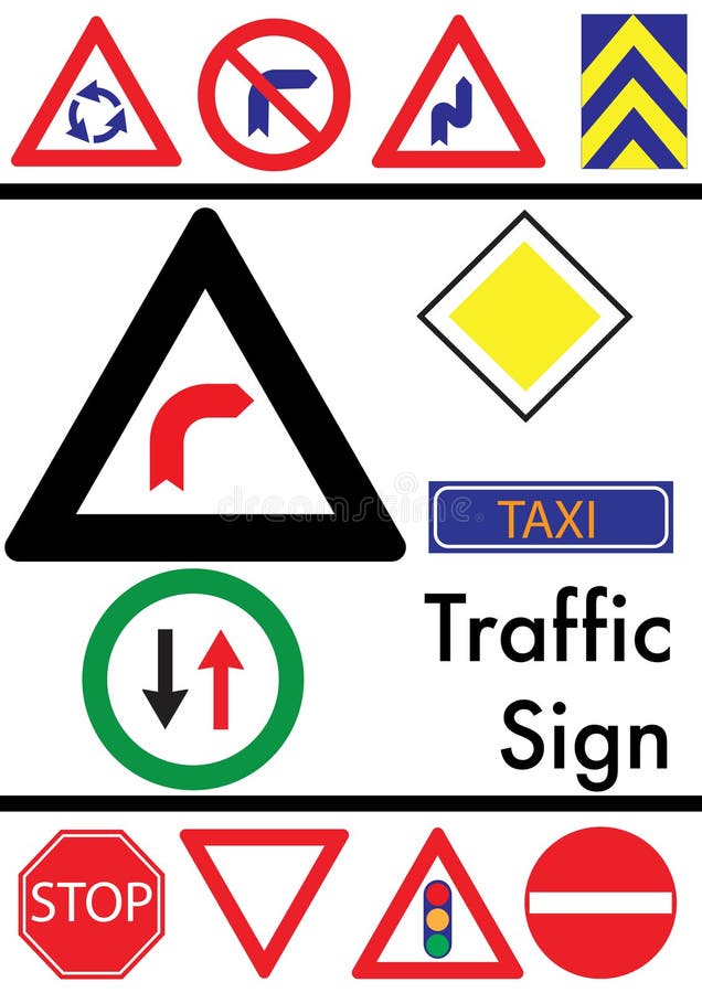 Set of traffic icons