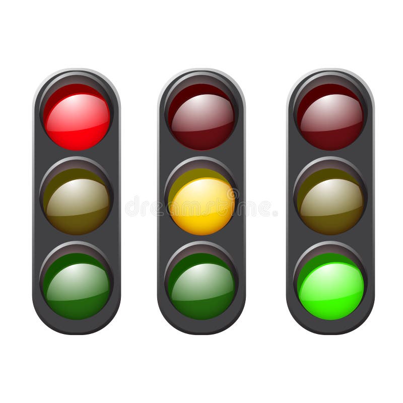 Set traffic light icon. stock vector. Illustration of icon 62255521
