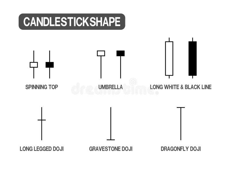 Set of Transparent and Solid Candle Stick Shape Stock Vector