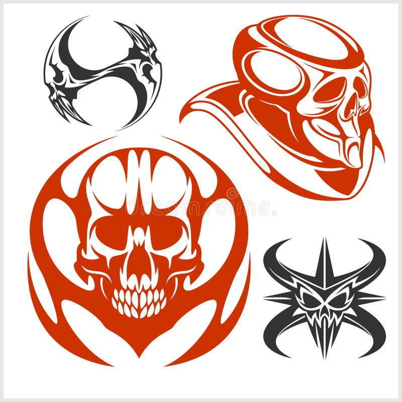Tribal Motorcycle Clipart and Designs