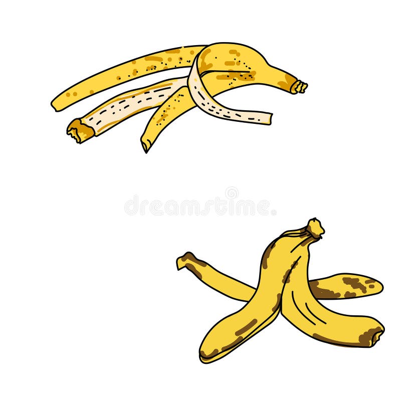 Banana Peel Stock Illustrations – 11,034 Banana Peel Stock Illustrations,  Vectors & Clipart - Dreamstime