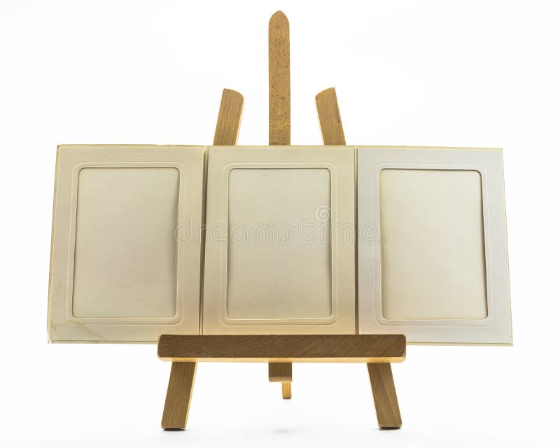 Set up easels stock photography