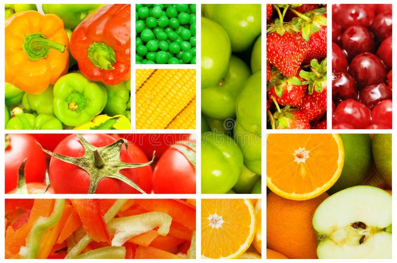 Download Set Of Various Fruits And Vegetables Stock Photo - Image of seasonal, apple: 23260246