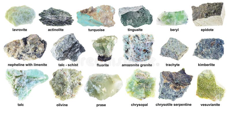 Rocks names of different The 3