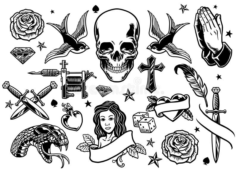 Ouija Board Temporary Tattoos Set – TattooIcon