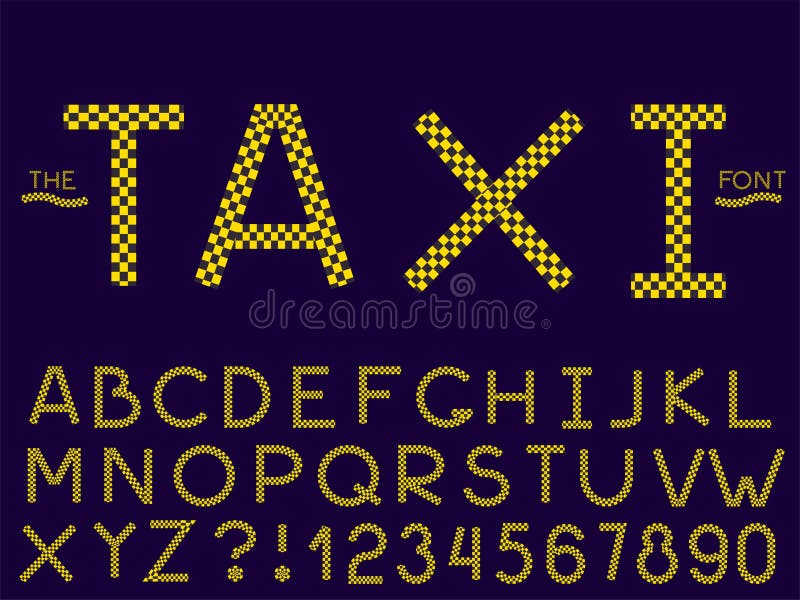 Set of vector abstract font and alphabet royalty free illustration Set of vector abstract font and alphabet royalty free illustration