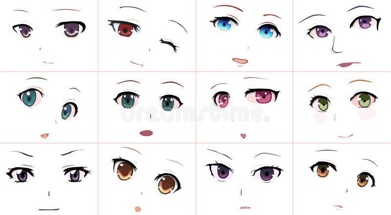 Premium Vector  Premium vector l drawing cute anime eyes