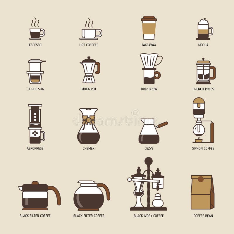 https://thumbs.dreamstime.com/b/set-vector-coffee-elements-coffee-machine-icons-illustration-can-be-used-as-logo-icon-premium-quality-style-74581455.jpg