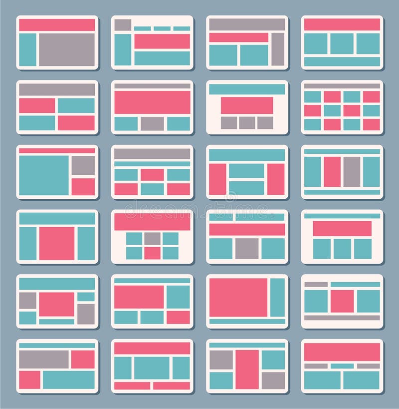 Set of vector flowchart navigation vector illustration Set of vector flowchart navigation vector illustration